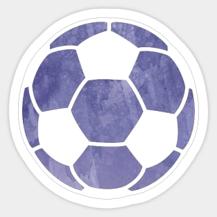 Soccer Ball Purple Sticker